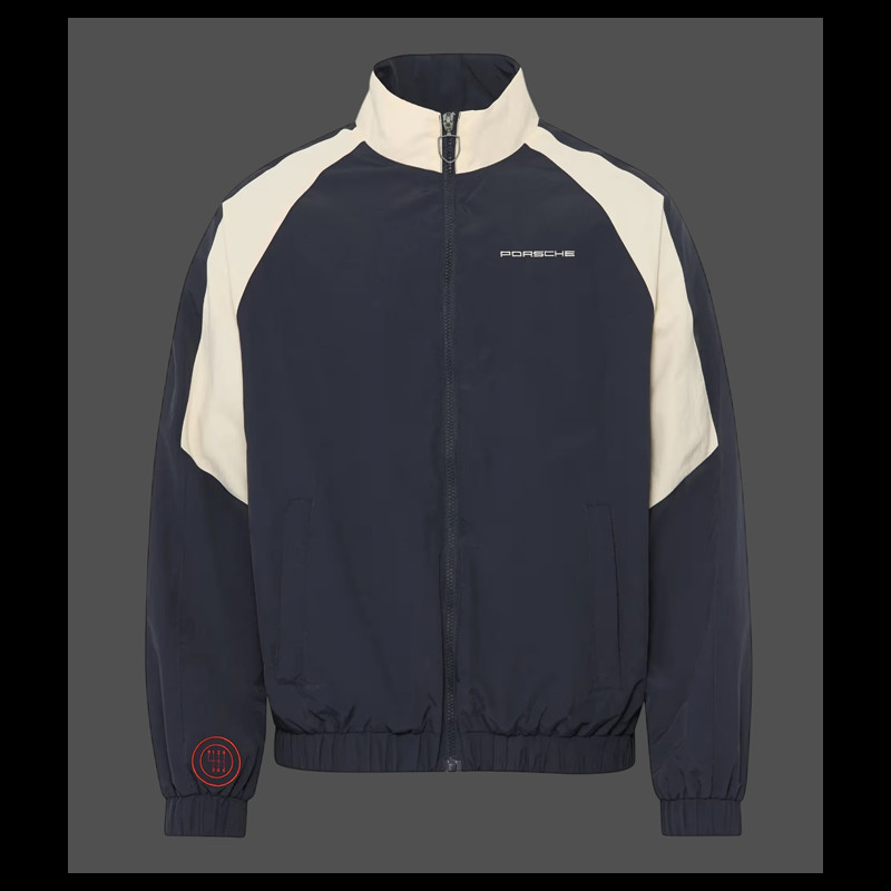Porsche Jacket Retro Navy Blue / White WAP810TFWR - unisex