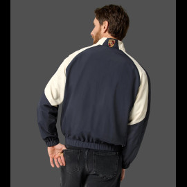 Porsche Jacket Retro Navy Blue / White WAP810TFWR - unisex