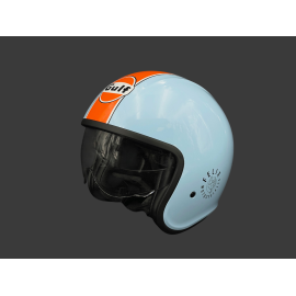 Gulf Helmet with Integrated Visor Light Blue / Orange Felix ST580