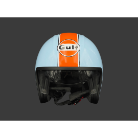 Gulf Helmet with Integrated Visor Light Blue / Orange Felix ST580
