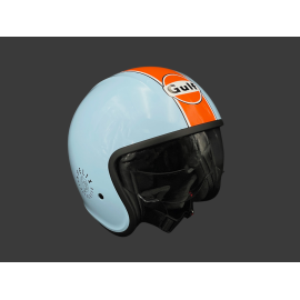 Gulf Helm mit Integriertem Visier Hellblau / Orange Felix ST580