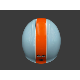 Gulf Helm mit Integriertem Visier Hellblau / Orange Felix ST580