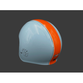 Gulf Helmet with Integrated Visor Light Blue / Orange Felix ST580