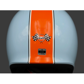 Gulf Helm mit Integriertem Visier Hellblau / Orange Felix ST580