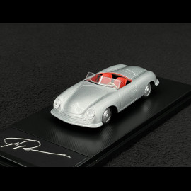 Porsche 356 Nr. 1 Roadster 1948 with Ferry Porsche’s Engraved Signature Silver Grey 1/43 Welly MAP01935625