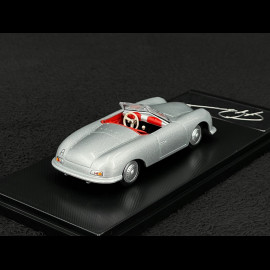 Porsche 356 Nr. 1 Roadster 1948 with Ferry Porsche’s Engraved Signature Silver Grey 1/43 Welly MAP01935625