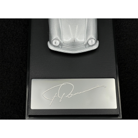 Porsche 356 Nr. 1 Roadster 1948 with Ferry Porsche’s Engraved Signature Silver Grey 1/43 Welly MAP01935625