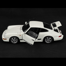 Porsche 911 Carrera RS Typ 964 Cup Felgen mit Aufklebern 1992 Weiß 1/12 KK Scale KKDC120241C