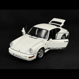 Porsche 911 Carrera RS Typ 964 Cup Felgen mit Aufklebern 1992 Weiß 1/12 KK Scale KKDC120241C