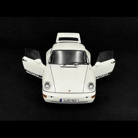Porsche 911 Carrera RS Typ 964 Cup Felgen mit Aufklebern 1992 Weiß 1/12 KK Scale KKDC120241C