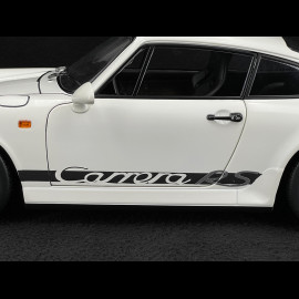 Porsche 911 Carrera RS Typ 964 Cup Felgen mit Aufklebern 1992 Weiß 1/12 KK Scale KKDC120241C