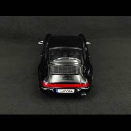 Porsche 911 Carrera RS Typ 964 Cup Felgen mit Aufklebern 1992 Schwarz 1/12 KK Scale KKDC120243C