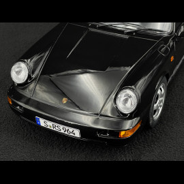 Porsche 911 Carrera RS Typ 964 Cup Felgen mit Aufklebern 1992 Schwarz 1/12 KK Scale KKDC120243C