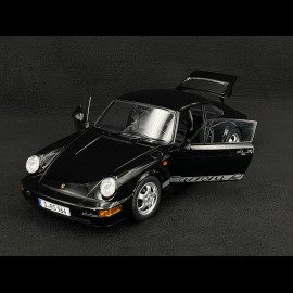 Porsche 911 Carrera RS Typ 964 Cup Felgen mit Aufklebern 1992 Schwarz 1/12 KK Scale KKDC120243C