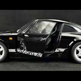 Porsche 911 Carrera RS Typ 964 Cup Felgen mit Aufklebern 1992 Schwarz 1/12 KK Scale KKDC120243C