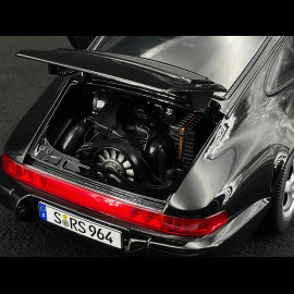 Porsche 911 Carrera RS Typ 964 Cup Felgen mit Aufklebern 1992 Schwarz 1/12 KK Scale KKDC120243C