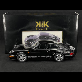 Porsche 911 Carrera RS Typ 964 Cup Felgen mit Aufklebern 1992 Schwarz 1/12 KK Scale KKDC120243C