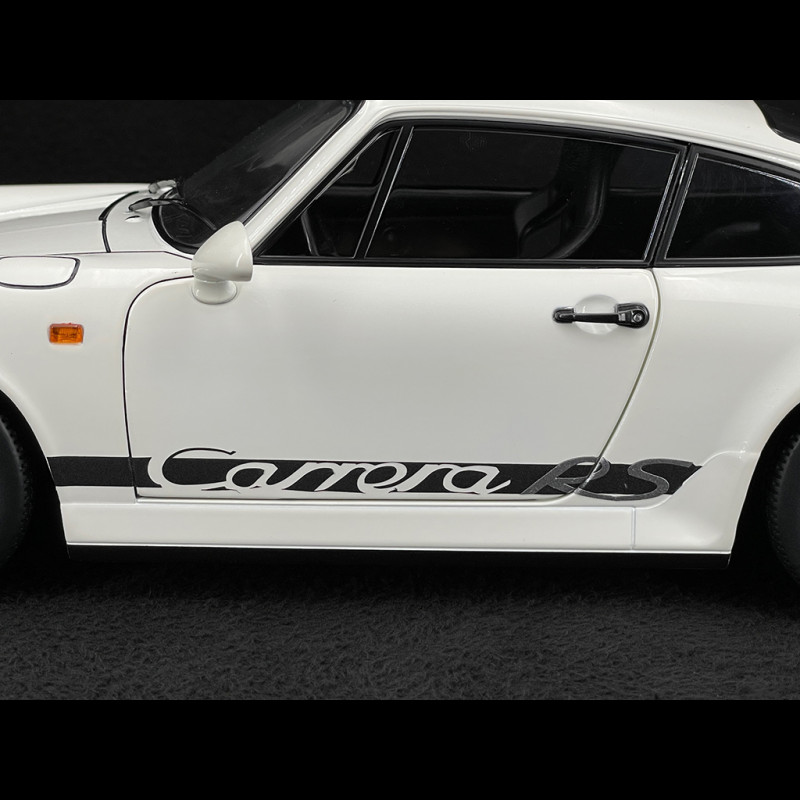 Set of 2 Stickers Porsche Carrera RS Type 964 1992 Black / Silver 1/12 KK Scale