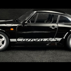 2er-Set Aufkleber Porsche Carrera RS Typ 964 1992 Grau / Silber 1/12 KK Scale