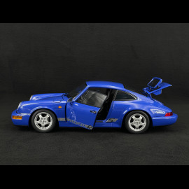 Porsche 911 Carrera RS Typ 964 Cup Felgen mit Aufklebern 1992 Blau 1/12 KK Scale KKDC120244C