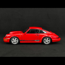 Porsche 911 Carrera RS Typ 964 Cup Felgen mit Aufklebern 1992 Rot 1/12 KK Scale KKDC120242C