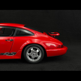Porsche 911 Carrera RS Typ 964 Cup Felgen mit Aufklebern 1992 Rot 1/12 KK Scale KKDC120242C