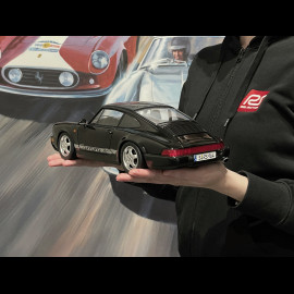 Porsche 911 Carrera RS Typ 964 Cup Felgen mit Aufklebern 1992 Schwarz 1/12 KK Scale KKDC120243C
