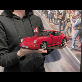 Porsche 911 Carrera RS Type 964 Cup Rims with Stickers 1992 Red 1/12 KK Scale KKDC120242C