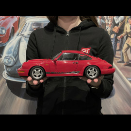 Porsche 911 Carrera RS Typ 964 Cup Felgen mit Aufklebern 1992 Rot 1/12 KK Scale KKDC120242C