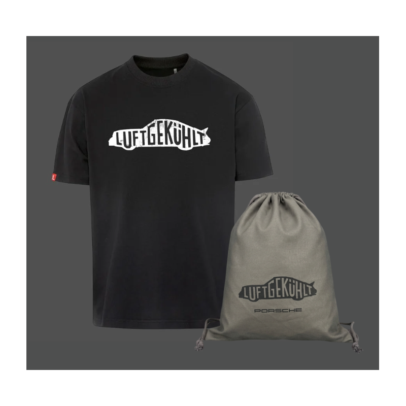 Porsche T-shirt Luftgekühlt + Bag Black WAP800TFWL - unisex