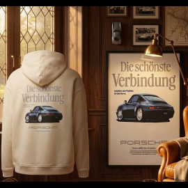 Porsche Sweatshirt Rétro Beige WAP814TFWR - unisex