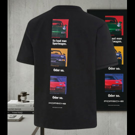 Porsche T-shirt Retro Black WAP812TFWR - unisex