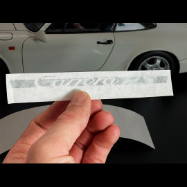 Porsche Stickers Carrera RS Black / Silver - Set of 2