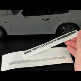 Porsche Stickers Carrera RS Black / Silver - Set of 2