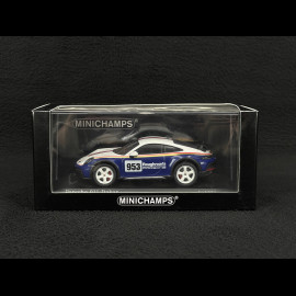 Porsche 911 Dakar Typ 992 n° 953 Roughroads 2022 Enzianblau / Weiß 1/43 Minichamps 410062075