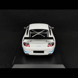 Porsche 911 GT3 RS Typ 996 2002 Weiß / Blaue Streifen 1/18 Minichamps 155062021