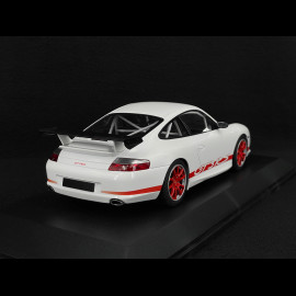 Porsche 911 GT3 RS Type 996 2002 White / Red Stripes 1/18 Minichamps 155062020