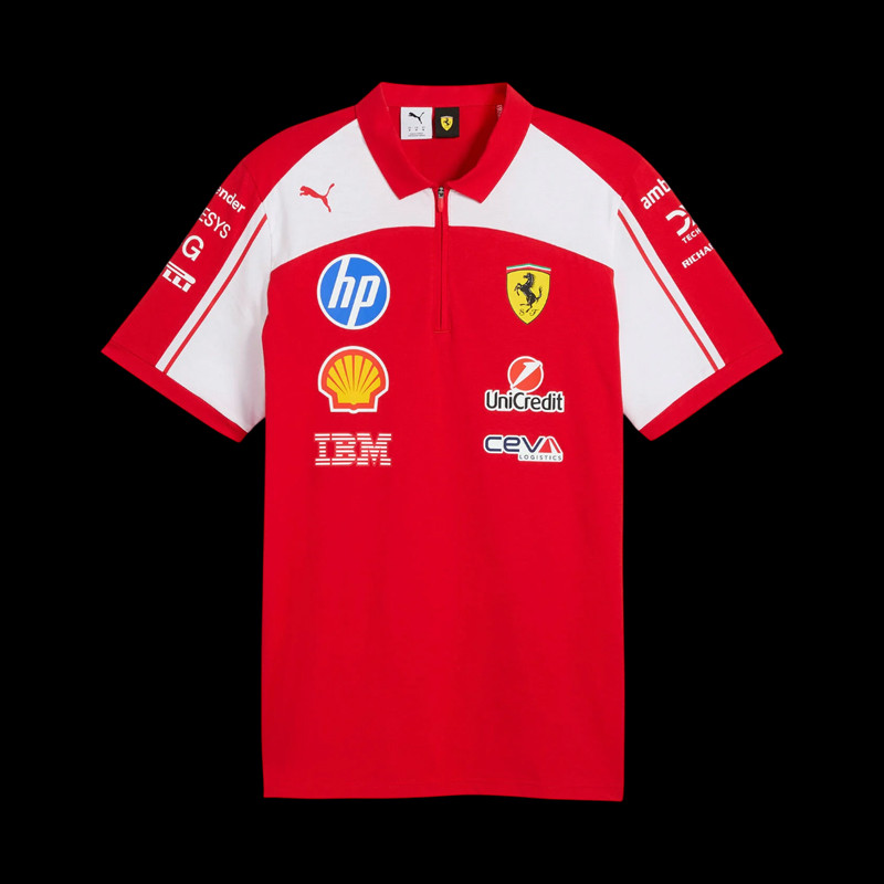Ferrari Poloshirt F1 Team Leclerc / Hamilton 2026 Rot Puma 701238727-001 - unisex