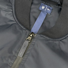 Maserati Bomberjacke mit Dreizack-Logo Hergestellt in Italien Marineblau - Unisex