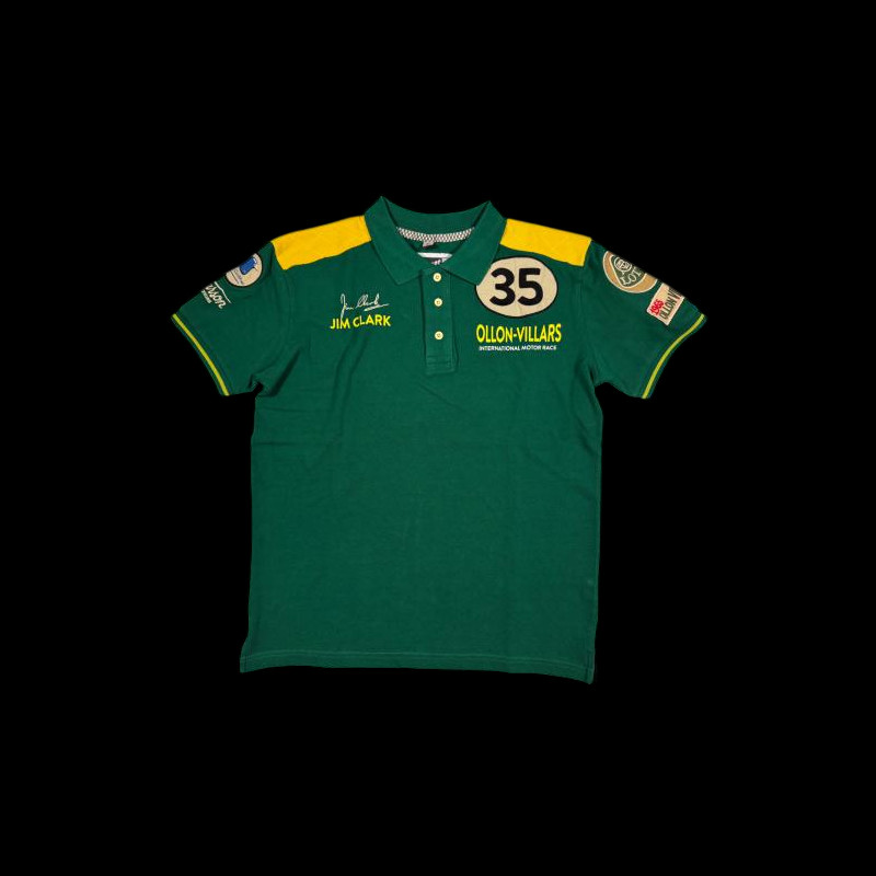 Jim Clark Poloshirt Ollon-Villars 1965 Grün Rennen - Herren