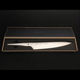 Set Messer Type 301 Design by F. A. Porsche Chef Slicer 24 cm +  Brett zum Schneiden Chroma