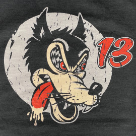 Speed ​​Wolf T-Shirt n° 13 Carbon Black - Men