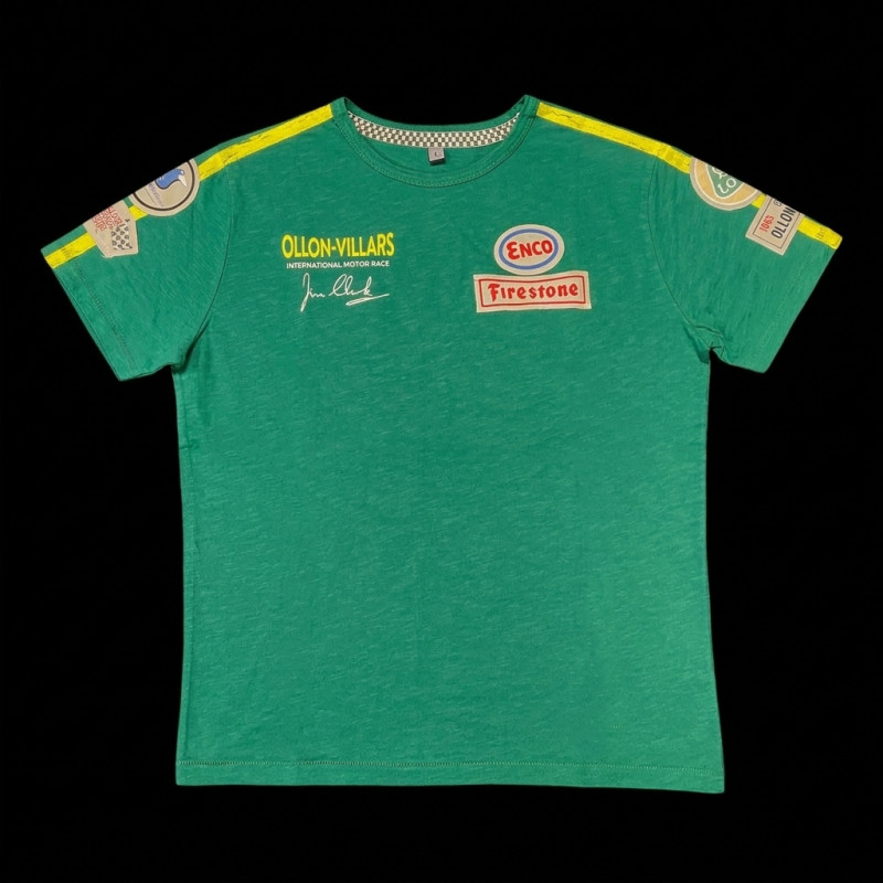Jim Clark T-Shirt Ollon-Villars 1965 Grün Rennen - Herren