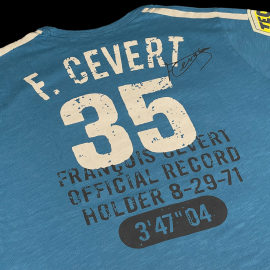 François Cevert T-Shirt n° 35 Ollons-Villars 1971 Blau - Herren