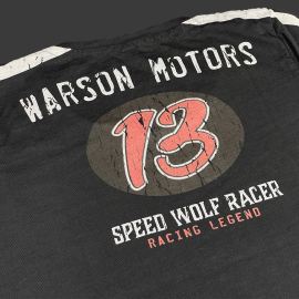 Speed ​​Wolf T-Shirt n° 13 Carbonschwarz - Damen