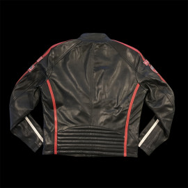 Daytona Leather Jacket Black / Red - Men