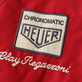 Clay Regazzoni Jacket Windbreaker n° 4 Monza 1970 Burgundy - Unisex