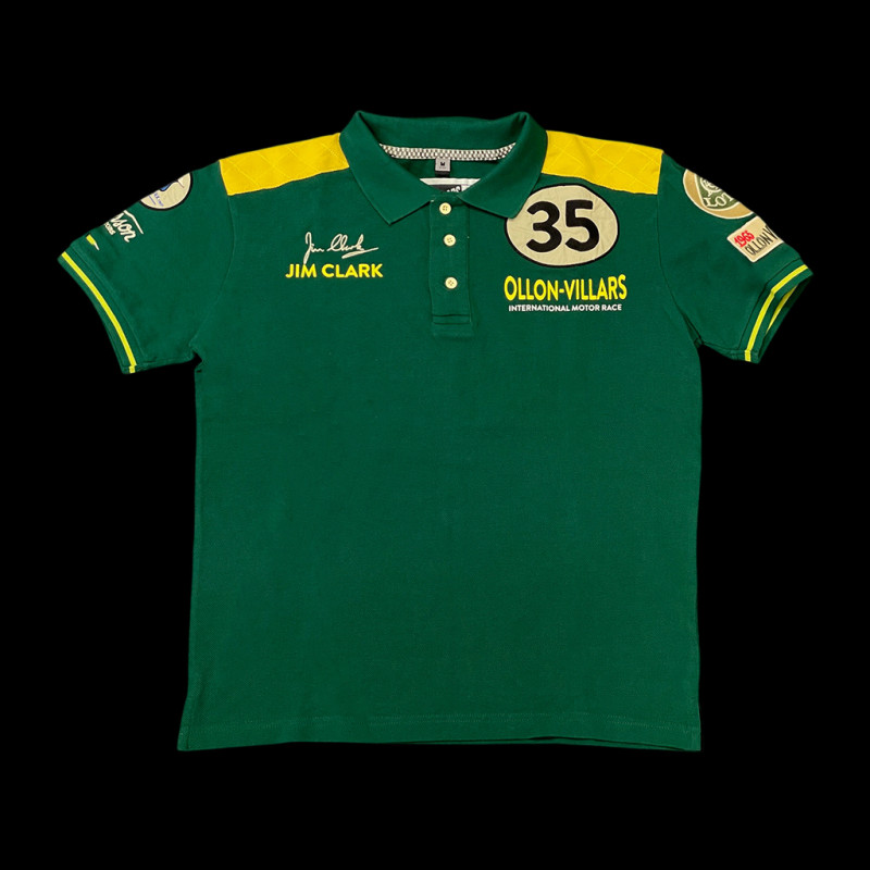 Jim Clark Poloshirt Ollon-Villars 1965 Grün Rennen - Herren