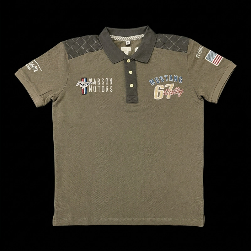 Mustang Polo Shirt Sally 67 Khaki Green - Men