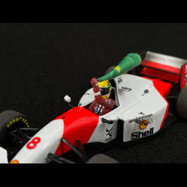 Ayrton Senna McLaren MP4/8 n° 8 Winner Australian GP 1993 F1 Dirty Version with Flag 1/43 Minichamps 540933308